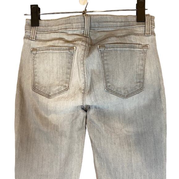 J Brand Light Wash Rail Illusion Skinny Denim Jeans Women Sz 26 - Picture 3 of 10